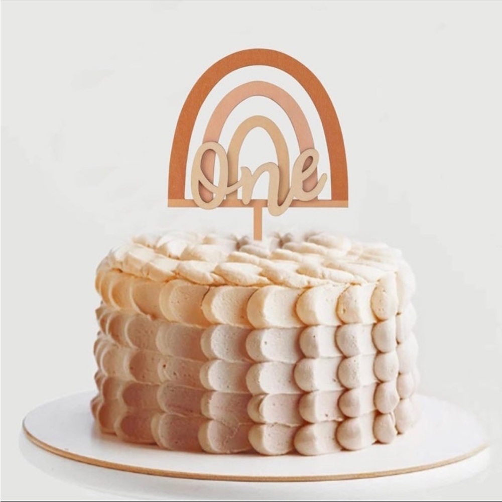 Boho Rainbow Cake Topper